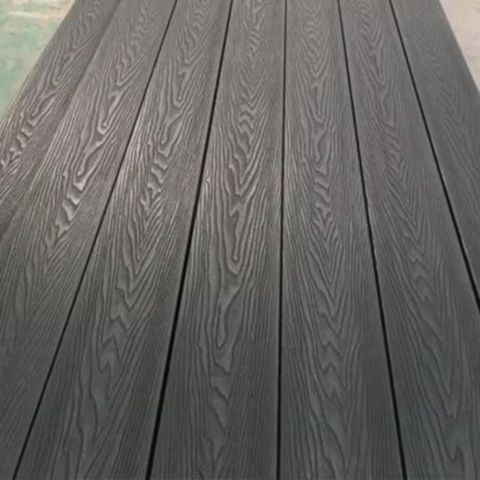 Pardoseala WPC Terasa D7489, antiderapanta, rezistenta UV si inghet, clasa trafic 23, 2800x140x23 mm, Cenusiu [3]