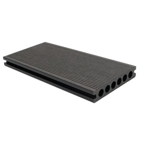 Pardoseala WPC Terasa D6485, antiderapanta, rezistenta UV si inghet, clasa trafic 23, 2900x140x25 mm, Negru [1]