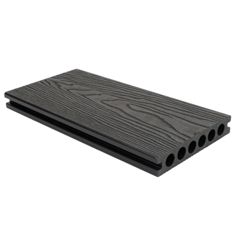 Pardoseala WPC - Pardoseala WPC Terasa D6485, antiderapanta, rezistenta UV si inghet, clasa trafic 23, 2900x140x25 mm, Negru