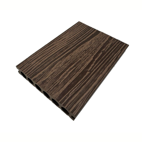 Pardoseala WPC - Pardoseala WPC Terasa D7480, antiderapanta, rezistenta UV si inghet, clasa trafic 23, 2800x140x25 mm, Nuc natural