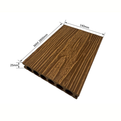 Pardoseala WPC Terasa D7482, antiderapanta, rezistenta UV si inghet, clasa trafic 23, 2800x140x25 mm, Tec [2]