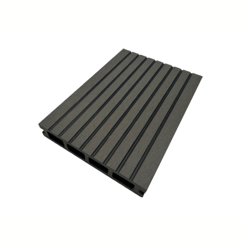 Pardoseala WPC Terasa D7485, antiderapanta, rezistenta UV si inghet, clasa trafic 23, 2800x140x25 mm, Stejar gri [1]