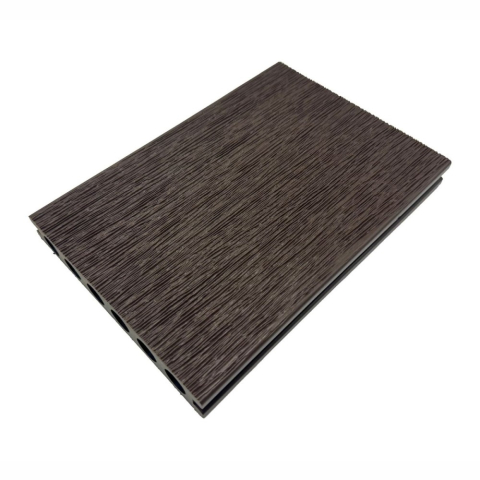 Pardoseala WPC - Pardoseala WPC Terasa D7488, antiderapanta, rezistenta UV si inghet, clasa trafic 23, 2800x140x25 mm, Maro ciocolatiu