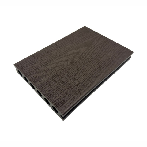 Pardoseala WPC Terasa D7488, antiderapanta, rezistenta UV si inghet, clasa trafic 23, 2800x140x25 mm, Maro ciocolatiu [1]