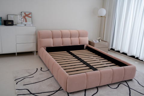 Mobilier - Pat Lily (pink), 1530 x 2030 mm, tapițerie roz pudrat