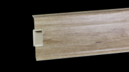 Plinte Parchet - Plinta PVC cu Canal Siena, 2500 X 80 X 20 mm -  Stejar Barro
