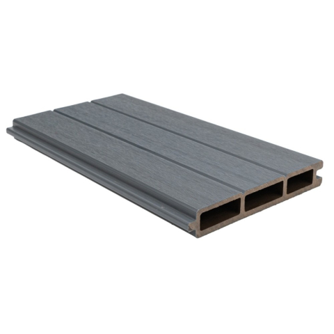Placi de Gard - Profil gard WPC compozit lemn-plastic D6474, rezistent UV si inghet -40C/+60C, 1800x155x24 mm, Gri