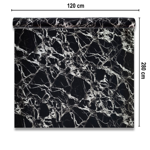 Rolă panou perete autoadeziv D7373 - Negru, 2800 mm x 1200 mm x 2.5mm [1]