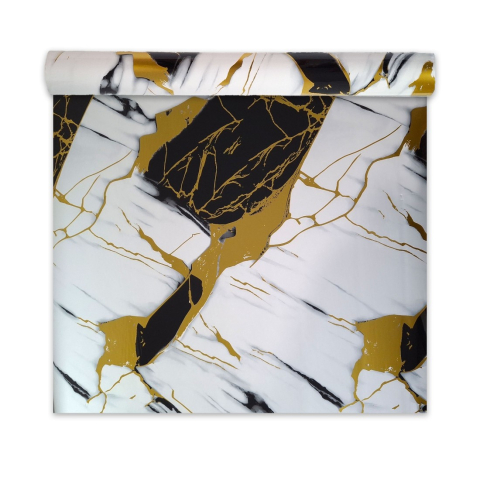Panouri Decorative - Rolă panou perete autoadeziv D7405 - Alb, 2800 mm x 1200 mm x 2.5mm