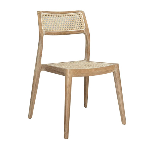 Scaune - Scaun dining Tivana, 550 x 540 x 830 mm, Materiale organice protejate cu un strat de lac transparent