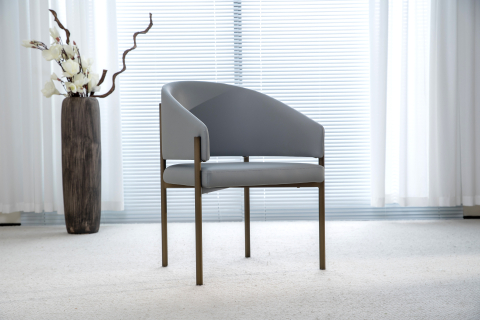 Scaune - Scaun dining Tortona, 610 x 560 mm, tapițerie abalone gray