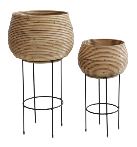 Mobilier - Sentolan low, 260 x 480 mm, Detalii din ratan natural Jawit (6-8 mm) și sfoară tehnică