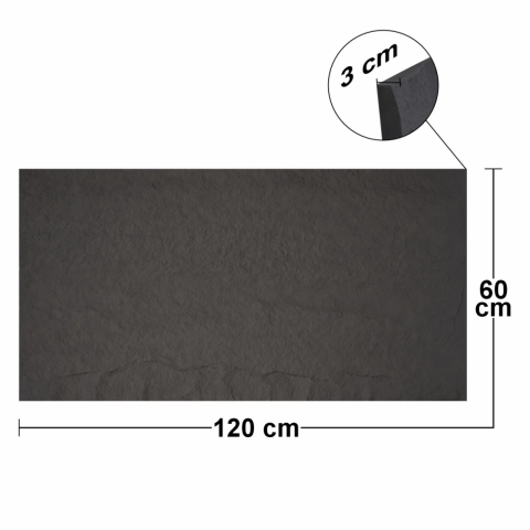 Set 4 × Panou Decorativ 3D Naimeed D5741 - Design Elegant - 1200×600×30mm - Negru [3]
