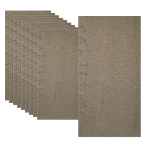 Panouri Decorative Exterior - Set 4 × Panou Decorativ 3D Naimeed D5742 - Design Elegant - 1200×600×30mm - Maro