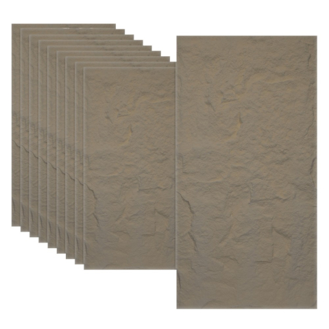 Panouri Decorative Exterior - Set 10 × Panou Decorativ 3D Naimeed D5747 - Design Elegant - 1200×600×30mm - Maro