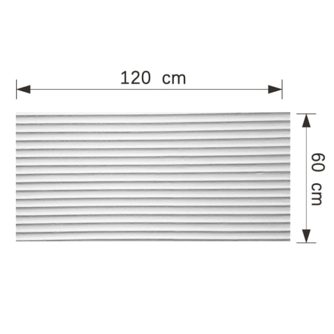 Set 10 panouri decorative flexibile din praf de piatra D7359, ignifuge, strat ceramic UV, 1200x600x2 mm, Alb [4]