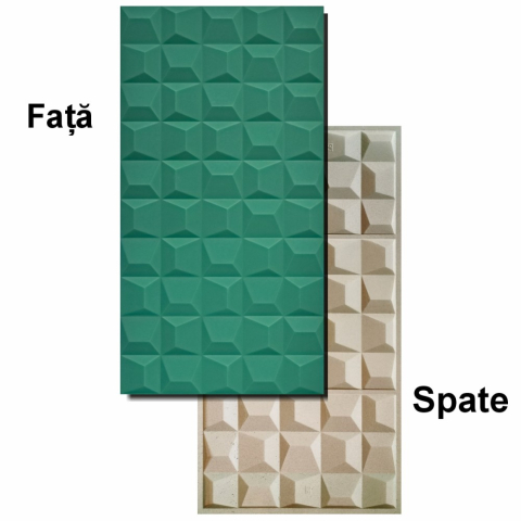 Set 5 × Panou Decorativ 3D Naimeed D5772 - Design Elegant - 1200×600×25mm - Turcoaz [2]