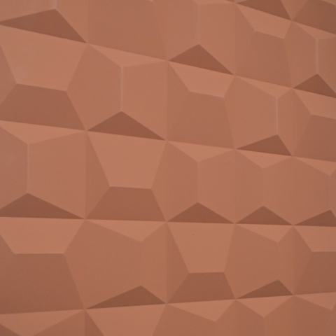 Set 5 × Panou Decorativ 3D Naimeed D5773 - Design Elegant - 1200×600×25mm - Caramiziu inchis [1]