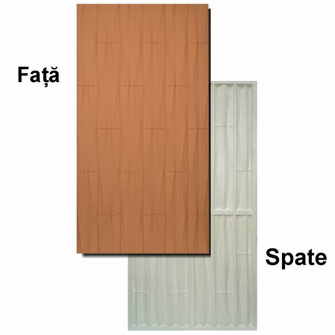 Set 5 × Panou Decorativ 3D Naimeed D5775 - Design Elegant - 1200×600×25mm - Portocaliu [2]