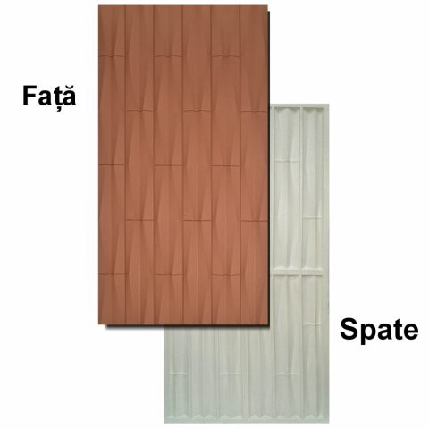 Set 5 × Panou Decorativ 3D Naimeed D5777 - Design Elegant - 1200×600×25mm - Caramiziu [2]