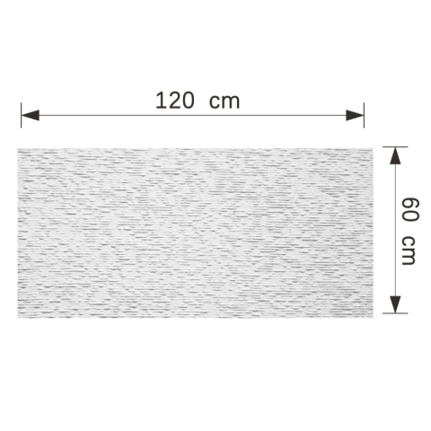 Set 12 panouri decorative flexibile din praf de piatra D7356, ignifuge, strat ceramic UV, 1200x600x2 mm, Alb [4]