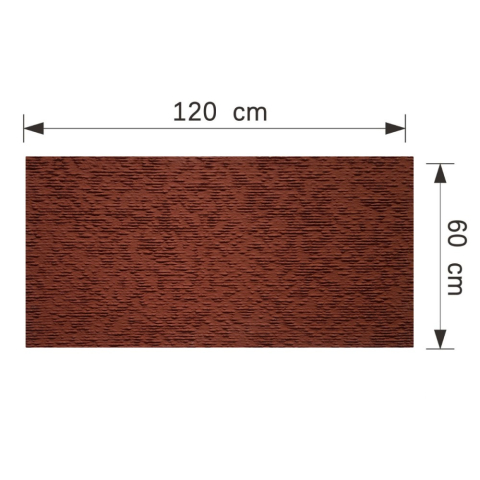 Set 12 panouri decorative flexibile din praf de piatra D7358, ignifuge, strat ceramic UV, 1200x600x2 mm, Rosu caramiziu [4]