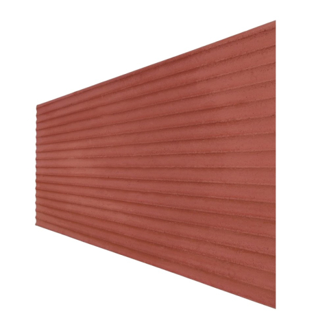 Set 12 panouri decorative flexibile din praf de piatra D7361, ignifuge, strat ceramic UV, 1200x600x2 mm, Rosu caramiziu [2]