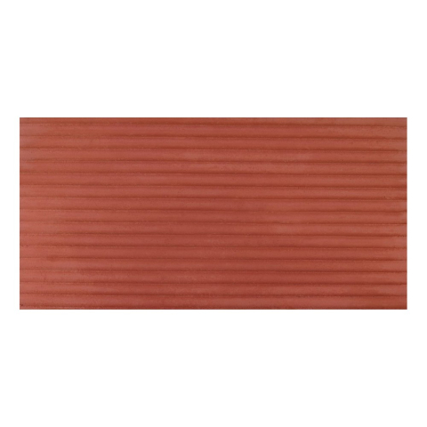 Set 12 panouri decorative flexibile din praf de piatra D7361, ignifuge, strat ceramic UV, 1200x600x2 mm, Rosu caramiziu [1]