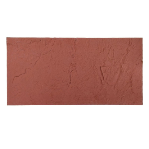 Set 14 panouri decorative flexibile din praf de piatra D7318, ignifuge, strat ceramic UV, 1200x600x2 mm, Rosu Caramiziu [1]