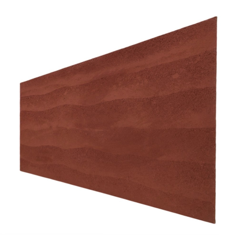Set 16 panouri decorative flexibile din praf de piatra D7324, ignifuge, strat ceramic UV, 1200x600x2 mm, Rosu caramiziu [2]