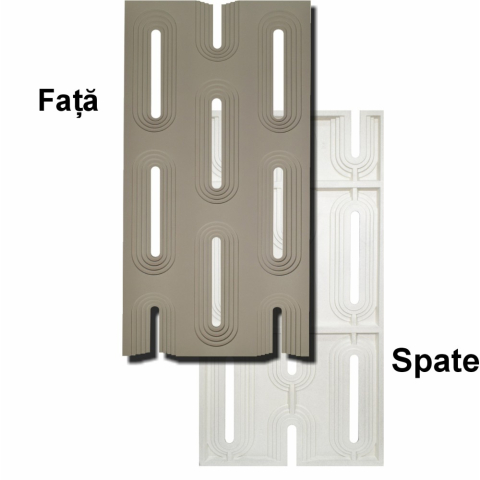 Set 4 × Panou Decorativ 3D Naimeed D5766 - Design Elegant - 1200×600×30mm - Crem [2]