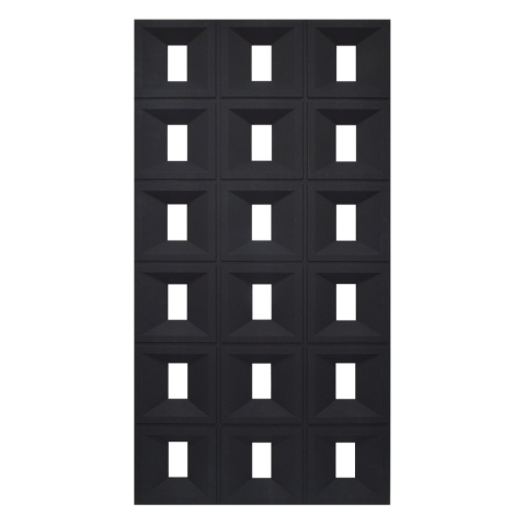 Set 4 × Panou Decorativ 3D Naimeed D5768 - Design Elegant - 1200×600×30mm - Negru [4]