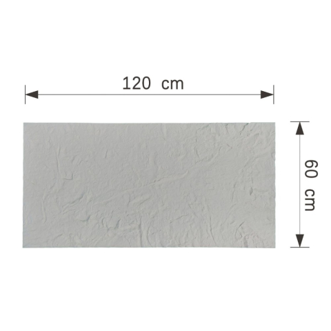Set 4 panouri decorative flexibile din praf de piatra D7316, ignifuge, strat ceramic UV, 1200x600x2 mm, Alb [4]