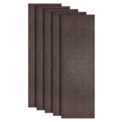 Panouri Decorative Interior - Set 5 panouri decorative, lamelar, polimer rigid, D5460, 270x30x0.5cm, Maro