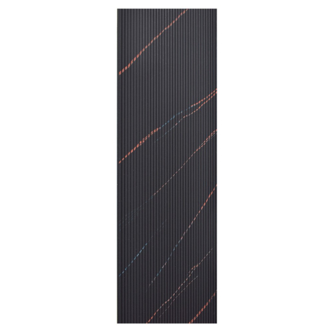Set 5 panouri decorative, lamelar, polimer rigid, D5464, 270x30x0.5cm, Negru [1]