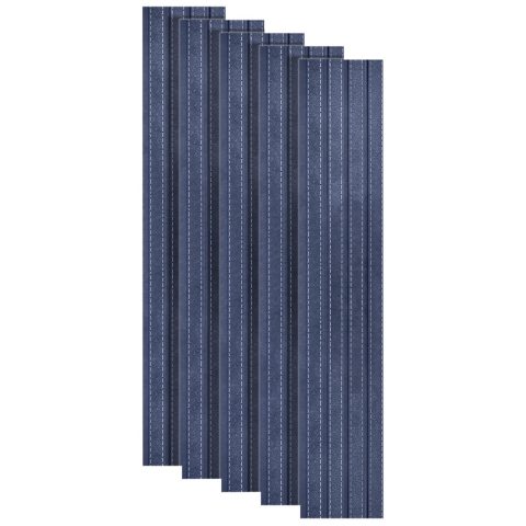 Panouri Decorative - Set 5 panouri decorative, lamelar, polimer rigid, D5469, 270x16x1cm, Albastru