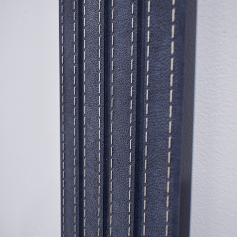 Set 5 panouri decorative, lamelar, polimer rigid, D5469, 270x16x1cm, Albastru [3]