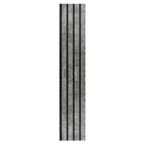 Set 5 panouri decorative, lamelar, polimer rigid, D5472, 270x16x1cm, Gri [1]