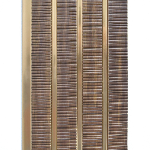 Set 5 panouri decorative, lamelar, polimer rigid, D5473, 270x16x1cm, Maro/Auriu [3]