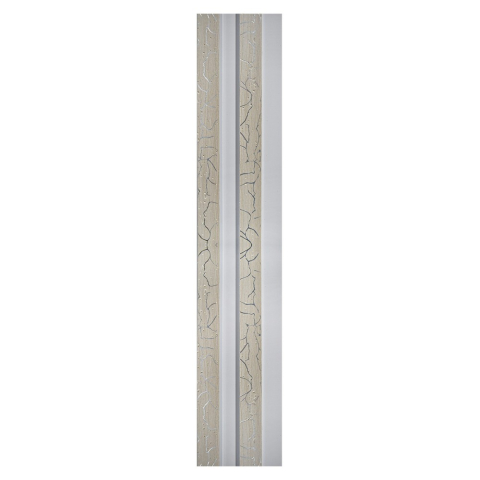 Set 5 panouri decorative, lamelar, polimer rigid, D5474, 270x12x2cm, Alb [1]