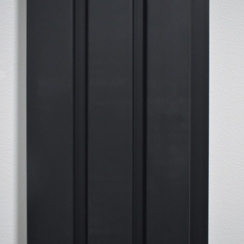 Set 5 panouri decorative, lamelar, polimer rigid, D5483, 270x12x1cm, Negru [3]