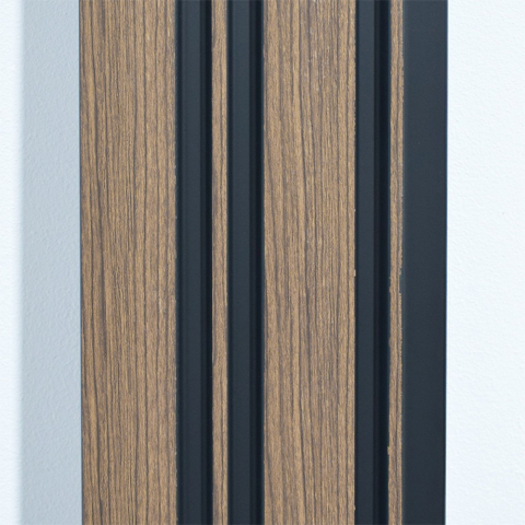 Set 5 panouri decorative, lamelar, polimer rigid, D5489, 270x12x1cm, Maro [3]