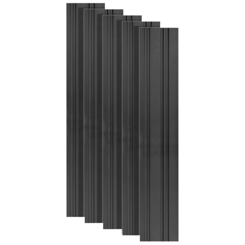 Panouri Decorative - Set 5 panouri decorative, lamelar, polimer rigid, D5490, 270x12x1cm, Negru