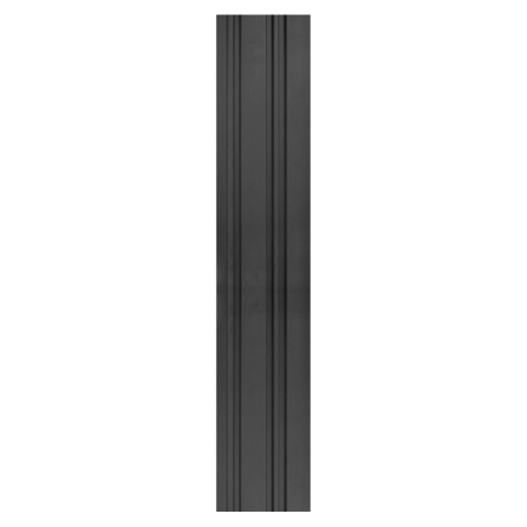 Set 5 panouri decorative, lamelar, polimer rigid, D5490, 270x12x1cm, Negru [1]