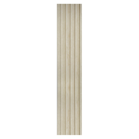 Set 5 panouri decorative, lamelar, polimer rigid, D5496, 270x12x1cm, Crem [1]