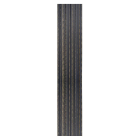 Set 5 panouri decorative, lamelar, polimer rigid, D5497, 270x12x1cm, Negru [1]