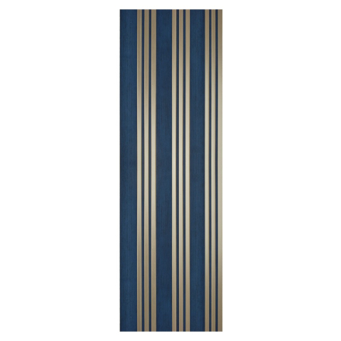 Set 5 panouri decorative, lamelar, polimer rigid, D5508, 270x30x0.5cm, Turcoaz/Auriu [1]