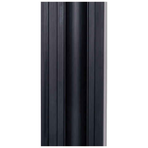 Set 5 panouri decorative, lamelar WPC, D6227, 260x18x1.8cm, Negru [1]