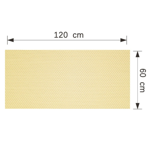 Set 6 panouri decorative flexibile din praf de piatra D7345, ignifuge, strat ceramic UV, 1200x600x2 mm, Galben pal [4]