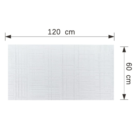 Set 8 panouri decorative flexibile din praf de piatra D7326, ignifuge, strat ceramic UV, 1200x600x2 mm, Alb [2]